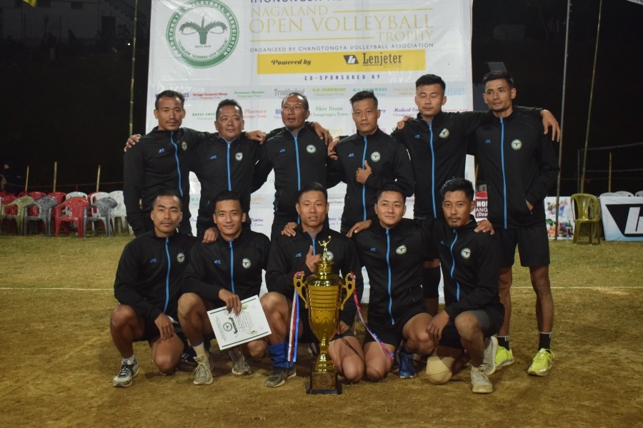 Changtongya Volleyball Association ‘A’ (CVA) won the 1st Imonungba Memorial Nagaland Open Volleyball Trophy.